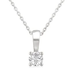 Noblesse Elysian Round Shape Diamond Solitaire Pendant