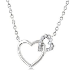 Élan Rhea Heart Interlock Petite Diamond Fashion Pendant