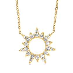 Nerissa Lark Sunburst Diamond Fashion Pendant