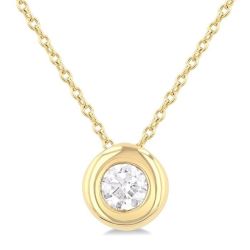 Lunessa Bubble Diamond Pendant in 14K Yellow Gold