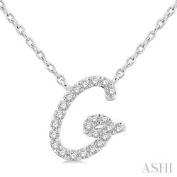 Brisa Whisper Script 'G' Initial Diamond Pendant