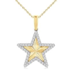 Riviera Galatea Star Fluted Diamond Fashion Pendant