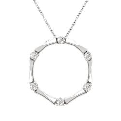 Petite Diamond Fashion Bamboo Pendant