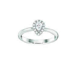 Diamond Pear Shaped Halo Engagement Ring