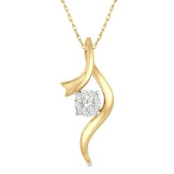 Vellum Gale Round Shape Shine Bright Diamond Fashion Pendant