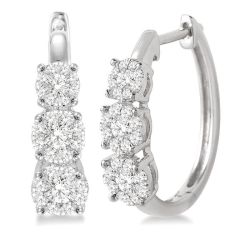 CelPhoLux 14K White Gold Diamond Earrings