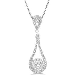 Isolde Pear Shape Shine Bright Diamond Pendant