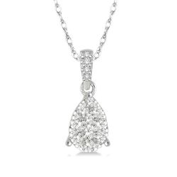 Pear Shape Shine Bright Essential Diamond Pendant