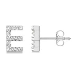 MirLysLys 14K White Gold Diamond Earrings