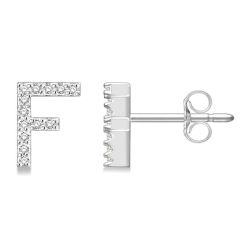 NoNoPho 14K White Gold Diamond Earrings