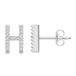 IsDorVio 14K White Gold Diamond Earrings