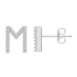 IonOraNo 14K White Gold Diamond Earrings