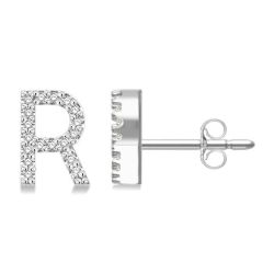 LoRaAr OnValVal 14K White Gold Diamond Earrings