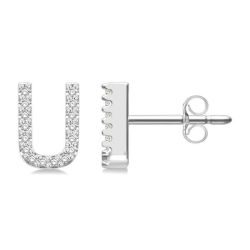 XeVioXe 14K White Gold Diamond Earrings
