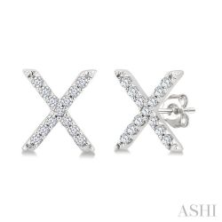 CaVelXe XeIsCel PhoIsVal 14K White Gold Diamond Earrings