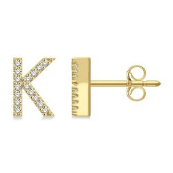 SolZenEl 14K White Gold Diamond Earrings