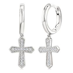 VerElCel 14K White Gold Diamond Fashion Earrings