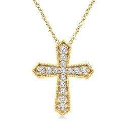 Umbria Quorra Cross Petite Diamond Fashion Pendant