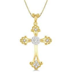 Beryl Atlas Cross Shine Bright Diamond Fashion Pendant