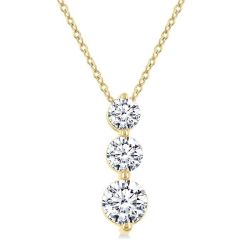 Zofia Sovereign 3 Stone Diamond Fashion Pendant
