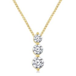 Minerva Halcyon 3 Stone Diamond Fashion Pendant