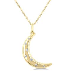 Moon Mosaic Diamond Fashion Pendant