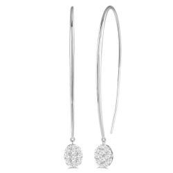 ArVioLo 14K White Gold Diamond Earrings