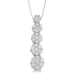 Journey Cluster Diamond Pendant