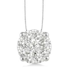 Paragon Round Shape Shine Bright Essential Diamond Solitaire Pendant