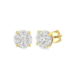 Shine Bright RaXeVio 14K White Gold Diamond Earrings