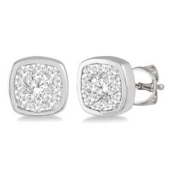 Cushion Shape Shine Bright Essential Diamond Earrings