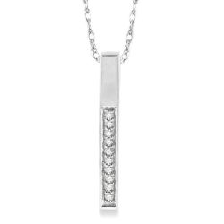 Halcyon Aquila Vertical Bar Diamond Pendant