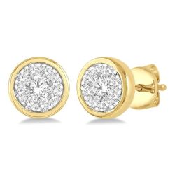 Bezel Set Shine Bright Essential Diamond Earrings