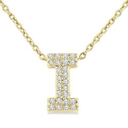 Isolde Halcyon Bubble 'I' Initial Diamond Pendant