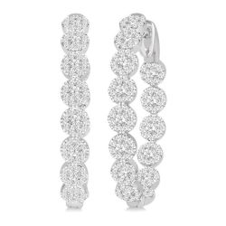Shine Bright CaDor 14K White Gold Diamond Anniversary Earrings
