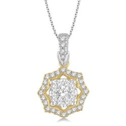 Perseus Kaia Round Shape Halo Shine Bright Diamond Fashion Pendant