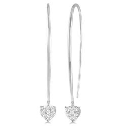 CelVerVal ValOra LysLuxVal 14K White Gold Diamond Earrings