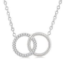 Haven Nimbus Circle Interlock Petite Diamond Fashion Pendant