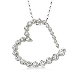 Kaia Drift Heart Shape Journey Diamond Fashion Pendant