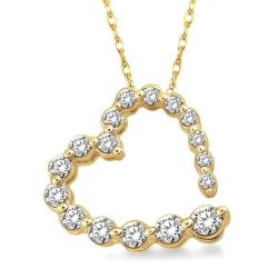 Xanthe Gale Heart Shape Journey Diamond Fashion Pendant