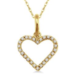 Aria Quince Heart Shape Diamond Pendant