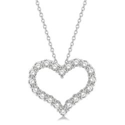 Ultramarine Raven Heart Shape Diamond Fashion Pendant