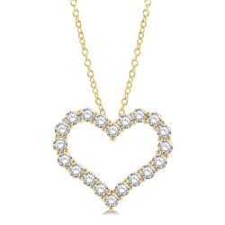 Meadow Galatea Heart Shape Diamond Fashion Pendant