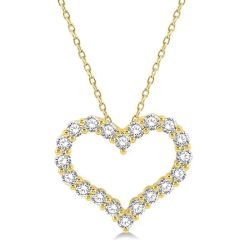 Vellum Luna Heart Shape Diamond Fashion Pendant