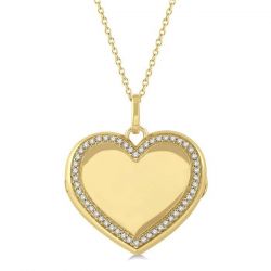 Heart Shape Diamond Locket Pendant