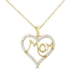 Nyx Mallow Mom Heart Shape Diamond Fashion Pendant