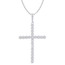 Perseus Brisa Cross Diamond Fashion Pendant