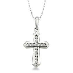 Nerissa Laurel Cross Diamond Fashion Pendant