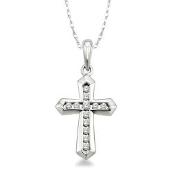 Kalliope Tamarind Cross Diamond Fashion Pendant