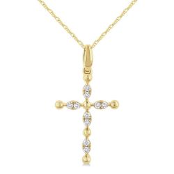 Wren Majesty Cross Diamond Fashion Pendant